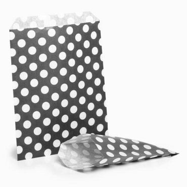 50x Polka Dot Candy Paper Wedding Favour Bags - ZYBUX